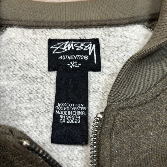 Vintage Stussy NYLTLA Full Zip Track Sweatshirt Jacket Men's XL Y2K Streetwear - Picture 6 of 16